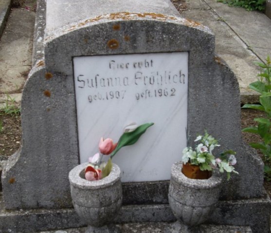 Froehlich Susanna 1907-1962 Grabstein